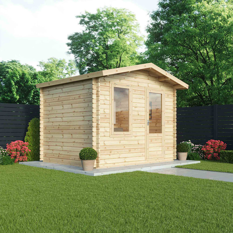 Sol 72 Outdoor 10 x 8 Ft. Tongue & Groove Log Cabin Wayfair.co.uk